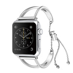 Bracelet en forme de V en métal avec boucle en acier inoxydable pour Apple Watch Series 10 42mm / 9&8&7 41mm / SE 3&SE 2&6&SE&5&4 40mm / 3&2&1 38mm, 7 41mm / 6&SE&5&4 40mm / 3&2&1 38mm