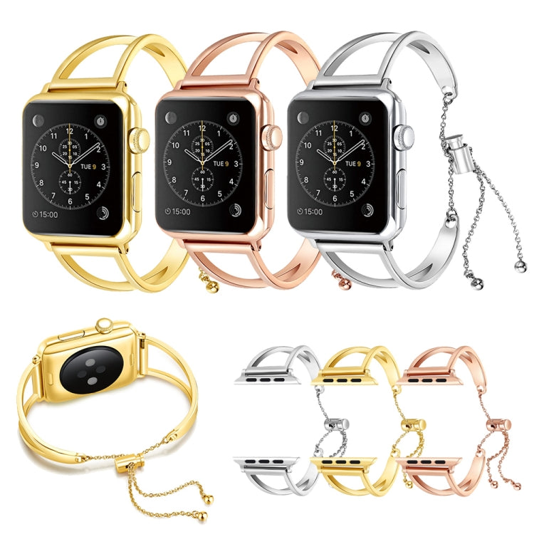 Bracelet en forme de V en métal avec boucle en acier inoxydable pour Apple Watch Series 10 42mm / 9&8&7 41mm / SE 3&SE 2&6&SE&5&4 40mm / 3&2&1 38mm, 7 41mm / 6&SE&5&4 40mm / 3&2&1 38mm