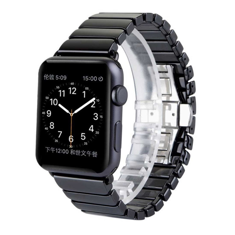Pour Apple Watch Ultra 49 mm et Watch Ultra 2 49 mm / Series 10 46 mm / 9&8&7 45 mm / SE 3&SE 2&6&SE&5&4 44 mm / 3&2&1 42 mm Bracelet de montre délicat en céramique, 42 mm