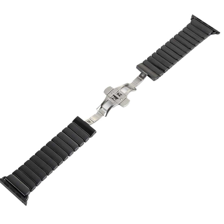 Pour Apple Watch Ultra 49 mm et Watch Ultra 2 49 mm / Series 10 46 mm / 9&8&7 45 mm / SE 3&SE 2&6&SE&5&4 44 mm / 3&2&1 42 mm Bracelet de montre délicat en céramique, 42 mm