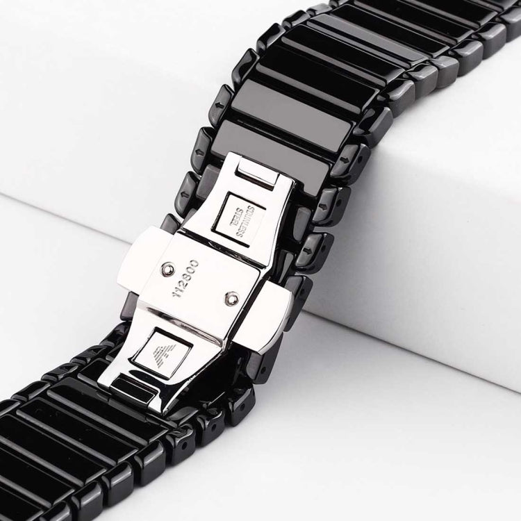 Pour Apple Watch Ultra 49 mm et Watch Ultra 2 49 mm / Series 10 46 mm / 9&8&7 45 mm / SE 3&SE 2&6&SE&5&4 44 mm / 3&2&1 42 mm Bracelet de montre délicat en céramique, 42 mm
