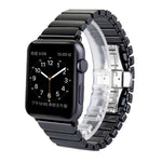 Pour Apple Watch Ultra 49 mm et Watch Ultra 2 49 mm / Series 10 46 mm / 9&8&7 45 mm / SE 3&SE 2&6&SE&5&4 44 mm / 3&2&1 42 mm Bracelet de montre délicat en céramique, 42 mm