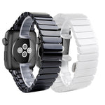 Pour Apple Watch Ultra 49 mm et Watch Ultra 2 49 mm / Series 10 46 mm / 9&8&7 45 mm / SE 3&SE 2&6&SE&5&4 44 mm / 3&2&1 42 mm Bracelet de montre délicat en céramique, 42 mm