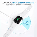 Câble de charge rapide magnétique sans fil USB pour Apple Watch Series, USB-A