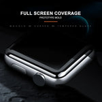 Film en verre trempé Mocolo 0.33mm 9H 3D à bords ronds et colle complète pour Apple Watch Series 6 / 5 / 4 / Watch SE 44mm, pour Apple Watch Series 6 / 5 / 4 / Watch SE 44mm