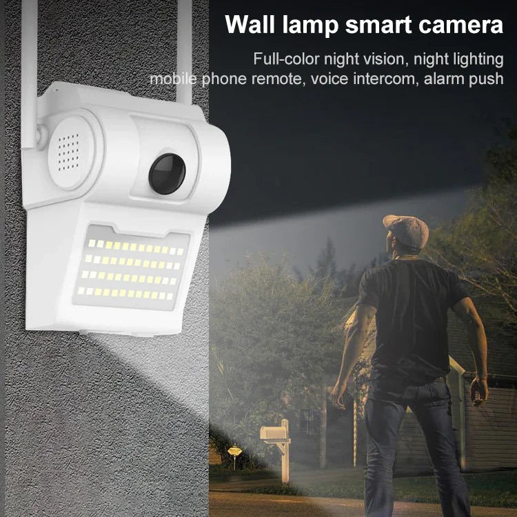 DP14 Caméra intelligente de lampe murale HD 1080P de 2,0 millions de pixels, supporte la vision nocturne couleur / la détection de mouvement / l'interphone vocal / la carte TF, prise AU, DP14