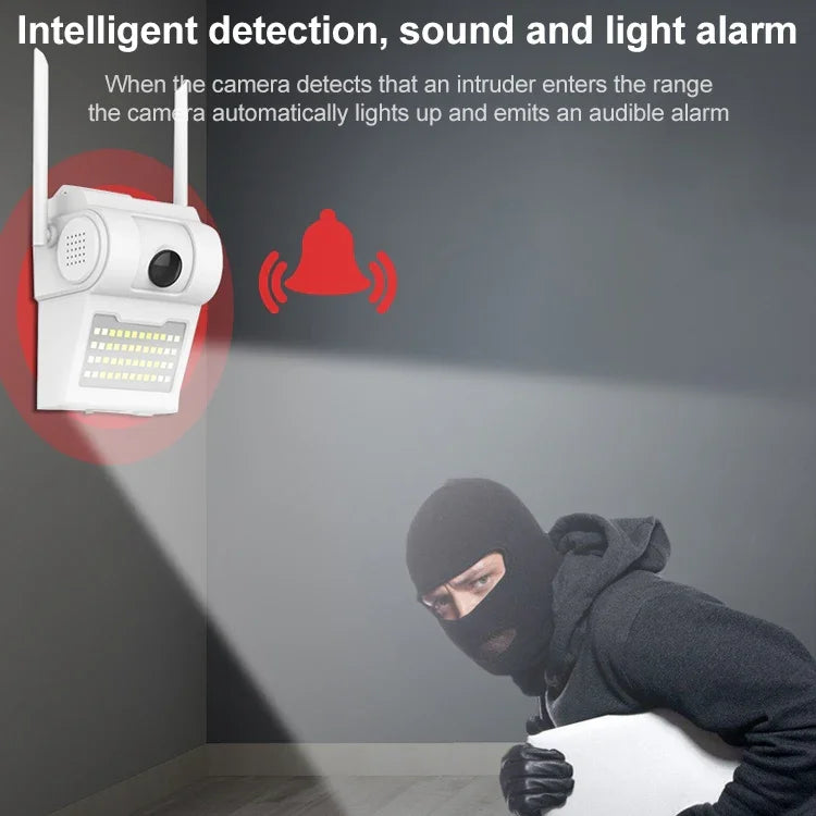 DP14 Caméra intelligente de lampe murale HD 1080P de 2,0 millions de pixels, supporte la vision nocturne couleur / la détection de mouvement / l'interphone vocal / la carte TF, prise AU, DP14