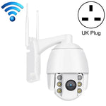 Caméra intelligente panoramique WiFi 360 degrés QX2 1080P HD, vision diurne et nocturne en couleur, étanche IP66, compatible détection de mouvement / audio bidirectionnel / carte TF, prise américaine, version WiFi