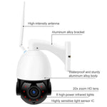 Caméra dôme intelligente WiFi sans fil QX5 2,0 millions de pixels 1080P HD avec zoom 20X, prend en charge la vision nocturne infrarouge / la détection de mouvement / l'interphone vocal / la carte TF, prise AU, version WiFi