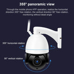 Caméra dôme intelligente WiFi sans fil QX5 2,0 millions de pixels 1080P HD avec zoom 20X, prend en charge la vision nocturne infrarouge / la détection de mouvement / l'interphone vocal / la carte TF, prise AU, version WiFi