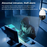 Caméra dôme intelligente WiFi sans fil QX5 2,0 millions de pixels 1080P HD avec zoom 20X, prend en charge la vision nocturne infrarouge / la détection de mouvement / l'interphone vocal / la carte TF, prise AU, version WiFi