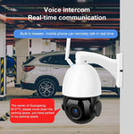 Caméra dôme intelligente WiFi sans fil QX5 2,0 millions de pixels 1080P HD avec zoom 20X, prend en charge la vision nocturne infrarouge / la détection de mouvement / l'interphone vocal / la carte TF, prise AU, version WiFi