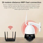 Caméra dôme intelligente WiFi sans fil QX5 2,0 millions de pixels 1080P HD avec zoom 20X, prend en charge la vision nocturne infrarouge / la détection de mouvement / l'interphone vocal / la carte TF, prise AU, version WiFi