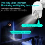 Caméra de surveillance dôme extérieure QX38 WiFi 1080P haute définition, prend en charge la vision nocturne, la voix bidirectionnelle et la détection de mouvement, QX38