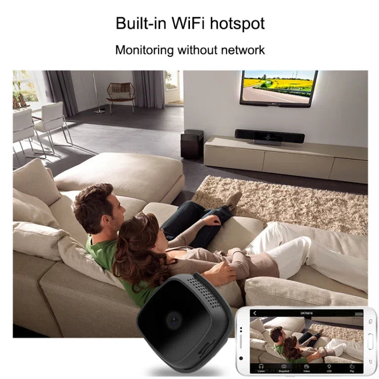 CAMSOY C9 HD 1280 x 720P Caméra de surveillance intelligente portable WiFi sans fil grand angle 70 degrés, prend en charge la vision nocturne infrarouge, la détection de mouvement, l'enregistrement en boucle et la capture programmée, C9