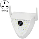 Caméra intelligente DP16 2.0 Mégapixels 42 LEDs pour éclairage de jardin, avec détection de mouvement / vision nocturne / interphone vocal / carte TF, prise AU, DP16