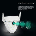 Caméra intelligente DP16 2.0 Mégapixels 42 LEDs pour éclairage de jardin, avec détection de mouvement / vision nocturne / interphone vocal / carte TF, prise AU, DP16