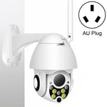 Caméra de surveillance sans fil HD PTZ, caméra dôme de sécurité domestique extérieure étanche IP66, supporte la vision nocturne, la détection de mouvement et la carte TF, prise US, 2,0 MP