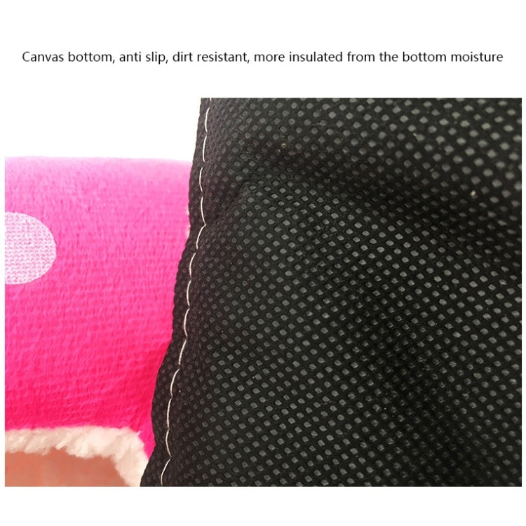 Niche pour animaux de compagnie pliable en forme de fraise en peluche courte, Taille : L, Rouge, Taille L, Rose, Taille L, Violet, Taille L