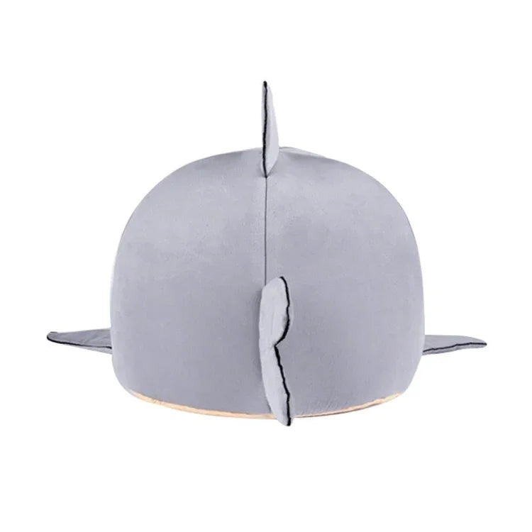 Nid douillet en forme de requin pour animaux de compagnie (chiot, chaton, etc.), taille S : 42 x 42 x 42 cm