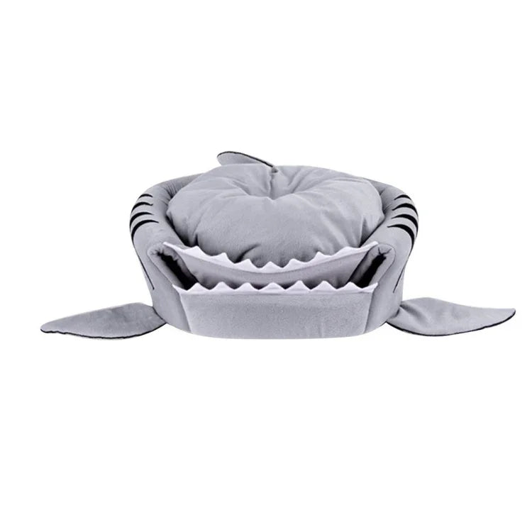 Nid douillet en forme de requin pour animaux de compagnie (chiot, chaton, etc.), taille S : 42 x 42 x 42 cm