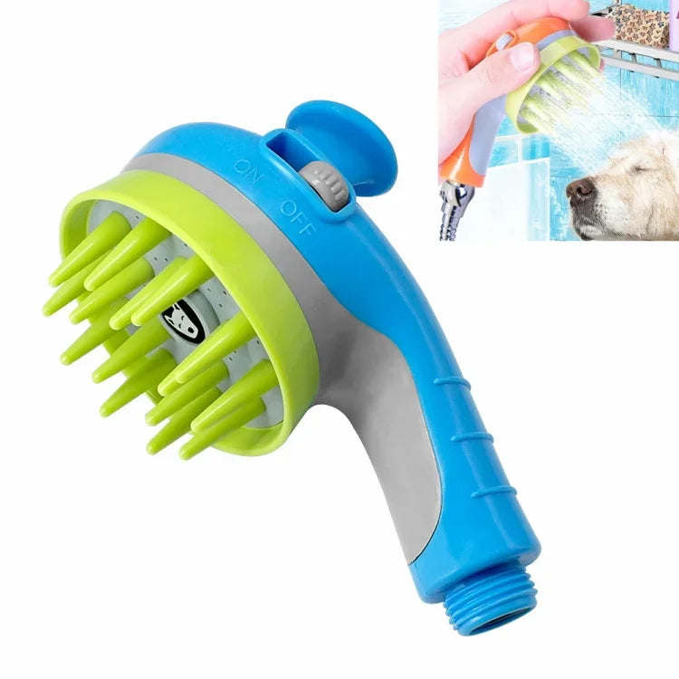 Brosse de douche pour animaux avec poignée antidérapante