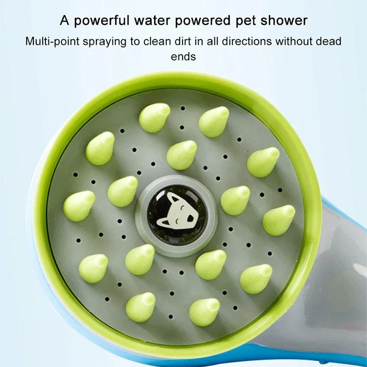 Brosse de douche pour animaux avec poignée antidérapante