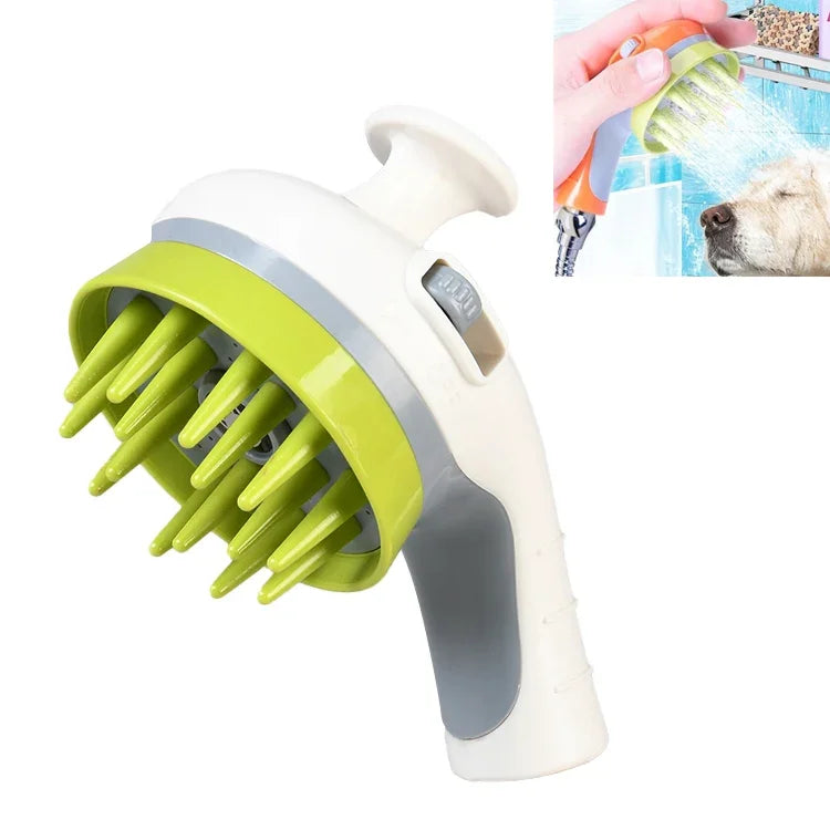 Brosse de douche pour animaux avec poignée antidérapante