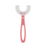 10 brosses à dents souples en forme de U pour enfants de 6 à 12 ans, style : manche droit, manche droit.