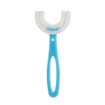 10 brosses à dents souples en forme de U pour enfants de 6 à 12 ans, style : manche droit, manche droit.