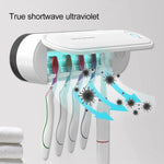 Sèche-stérilisateur de brosse à dents rechargeable, support mural de brosse à dents pour salle de bain, avec prise américaine, rechargeable