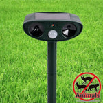 Répulsif animalier puissant ultrasonique solaire avec capteur PIR et capteur de lumière, RC-511