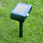 2 pièces puissant répulseur animal solaire ultrasonique avec capteur PIR et capteur de lumière, certifié CE / ROHS, 2 pièces RC-510
