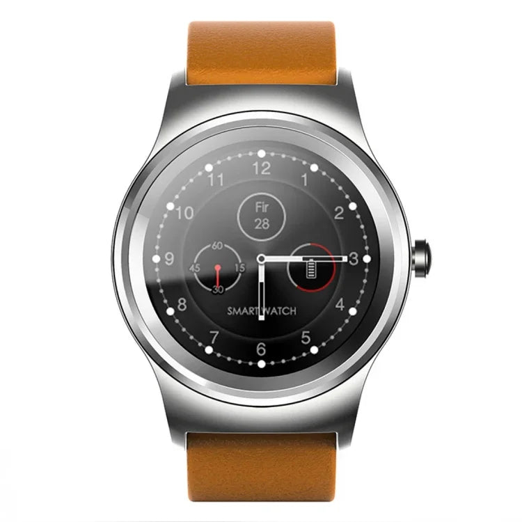 Montre connectée Bluetooth SMA ronde de 1,28 pouce, étanche, avec commande vocale, moniteur de fréquence cardiaque, suivi du sommeil et caméra Bluetooth, compatible avec Android et iOS.