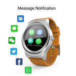 Montre connectée Bluetooth SMA ronde de 1,28 pouce, étanche, avec commande vocale, moniteur de fréquence cardiaque, suivi du sommeil et caméra Bluetooth, compatible avec Android et iOS.