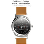 Montre connectée Bluetooth SMA ronde de 1,28 pouce, étanche, avec commande vocale, moniteur de fréquence cardiaque, suivi du sommeil et caméra Bluetooth, compatible avec Android et iOS.