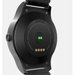 Montre connectée Bluetooth SMA ronde de 1,28 pouce, étanche, avec commande vocale, moniteur de fréquence cardiaque, suivi du sommeil et caméra Bluetooth, compatible avec Android et iOS.
