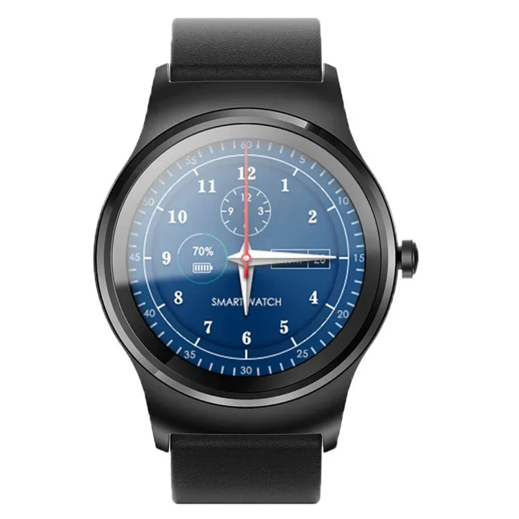 Montre connectée Bluetooth SMA ronde de 1,28 pouce, étanche, avec commande vocale, moniteur de fréquence cardiaque, suivi du sommeil et caméra Bluetooth, compatible avec Android et iOS.