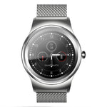 Montre connectée Bluetooth SMA ronde de 1,28 pouce, étanche, avec commande vocale, moniteur de fréquence cardiaque, suivi du sommeil et caméra Bluetooth, compatible avec Android et iOS.