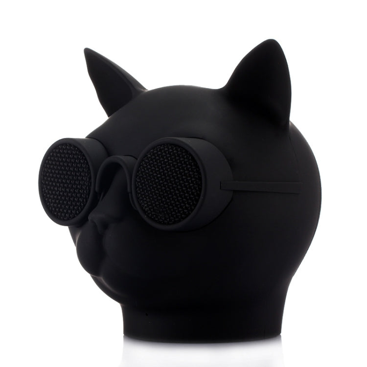 Haut-parleur stéréo Bluetooth sans fil T8 Mini forme chat, support mains libres / carte TF / FM