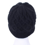 Bonnet d'hiver chaud en maille texturée ondulée avec micro et oreillette Bluetooth intégrée pour garçon, fille et adulte