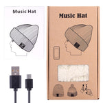 Bonnet d'hiver chaud en maille texturée ondulée avec micro et oreillette Bluetooth intégrée pour garçon, fille et adulte