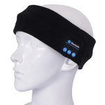 Bandeau musical Bluetooth tricoté pour le sport, sans casque, avec micro, compatible iPhone/Samsung et autres appareils Bluetooth.