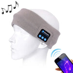 Bandeau musical Bluetooth tricoté pour le sport, sans casque, avec micro, compatible iPhone/Samsung et autres appareils Bluetooth.