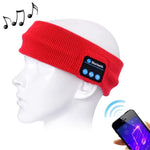 Bandeau musical Bluetooth tricoté pour le sport, sans casque, avec micro, compatible iPhone/Samsung et autres appareils Bluetooth.