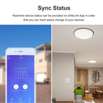 Interrupteur mural tactile Sonoff T2 86mm en verre trempé, interrupteur tactile pour maison intelligente, compatible Alexa et Google Home, AC 100V-240V, prise EU, 86mm / 2 prise EU
