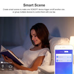 Interrupteur mural tactile Sonoff T2 86mm en verre trempé, interrupteur tactile pour maison intelligente, compatible Alexa et Google Home, AC 100V-240V, prise EU, 86mm / 2 prise EU