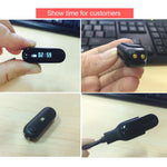 Bracelet connecté CHIGU C6 avec écran OLED 0,69 pouce, Bluetooth, compatible avec les téléphones Android et iOS : moniteur de fréquence cardiaque, podomètre, notifications d’appels, suivi du sommeil, rappel d’activité, alarme et fonction anti-perte.
