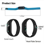 Bracelet connecté TLW25 avec écran OLED 0,42 pouce, Bluetooth, étanche IP66, compatible avec les téléphones Android et iOS : moniteur de fréquence cardiaque, podomètre, rappel d’appels, suivi du sommeil, rappel d’activité, alarme et capture à distance.