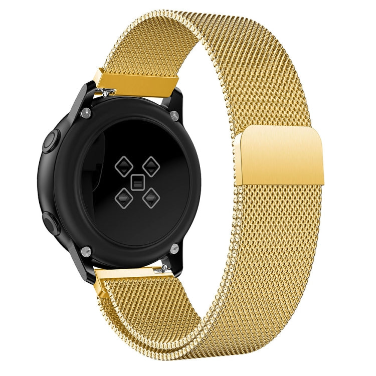 Bracelet de montre magnétique Milanis en maille d'acier inoxydable pour Galaxy Watch Active 20 mm